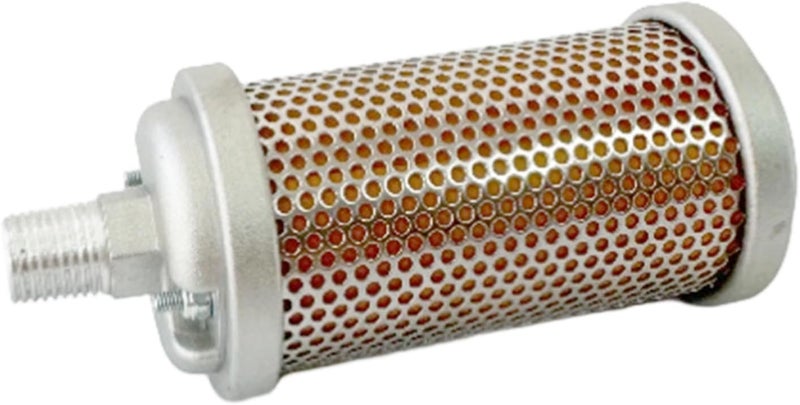 Bounetim M02 Air Compressor Muffler 1/4" NPT Male, Air Exhaust Silencer for Compressor Dryer Compressed Air Equipment and Systems, Single Chamber 145 PSI - Image 1